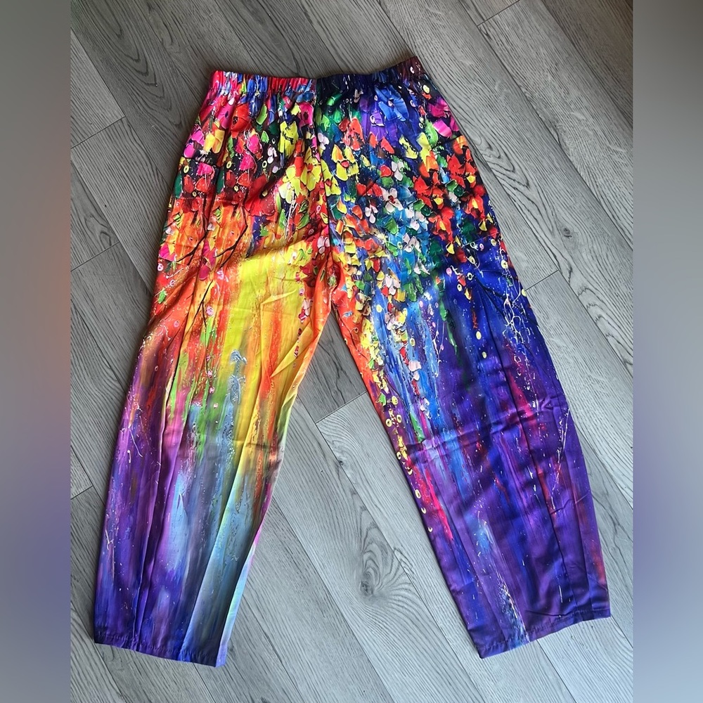 Bright Colored Wide Leg Pants